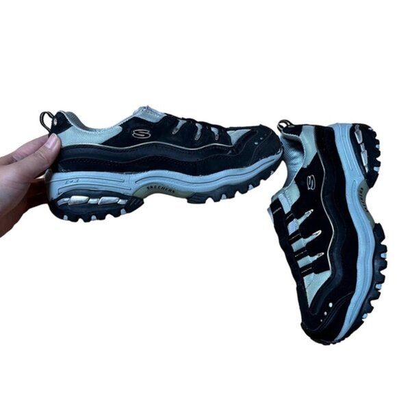 Skechers Sports Black Shoes Size 8 - Picture 3 of 8